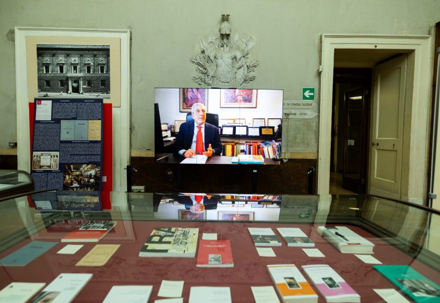 Diego Guida, editore e Presidente della Fondazione Guida alla Cultura - ETS, ripreso durante il suo intervento sul ruolo dell'editoria nella promozione culturale.